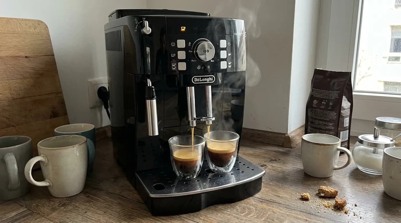 DeLonghi Magnifica S ECAM 21.117 action