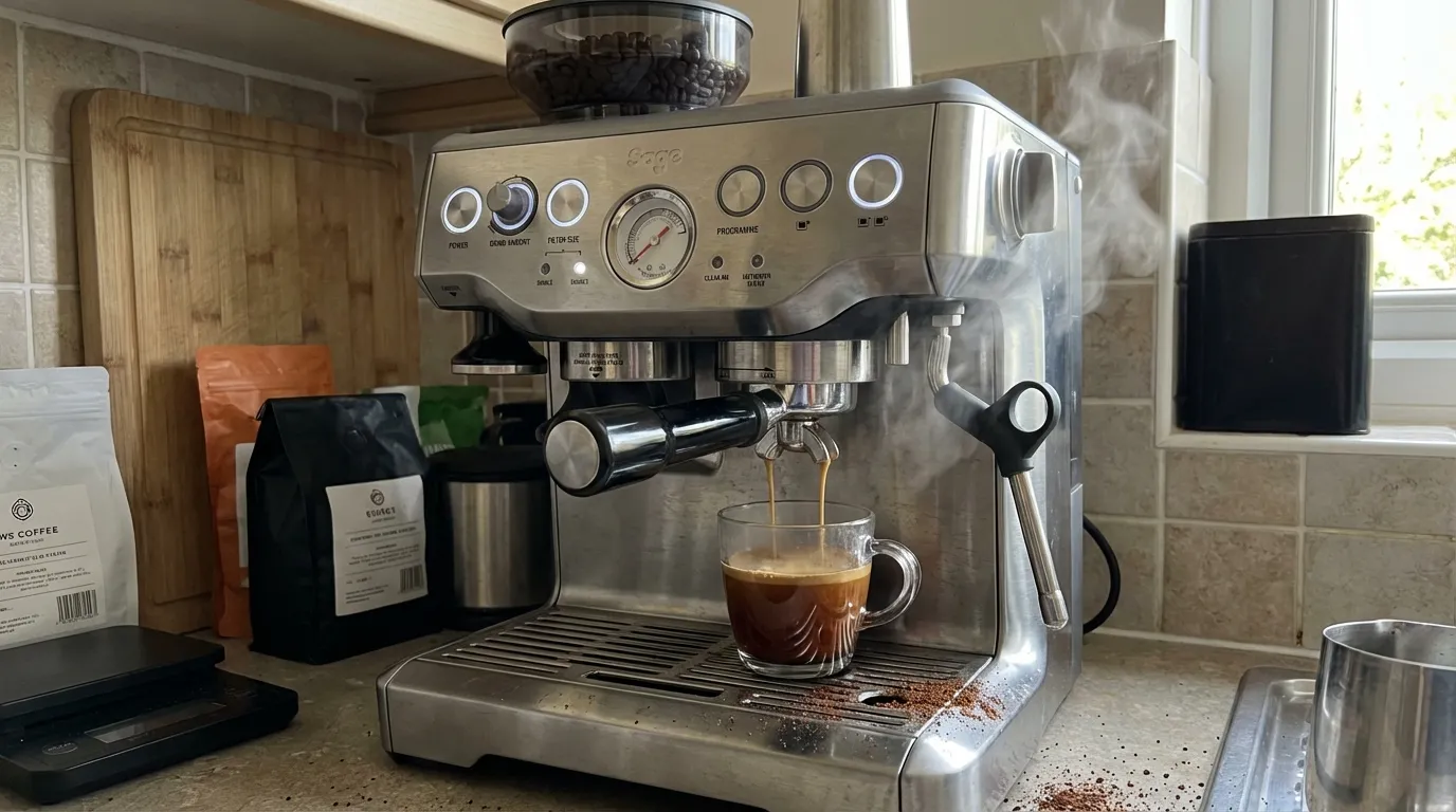 Sage BES875 The Barista Express action